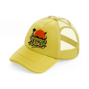 summer vibes-gold-trucker-hat