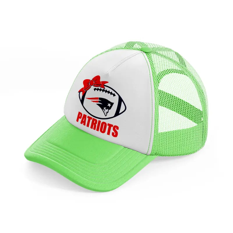 patriots ball-lime-green-trucker-hat