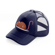 045 mouse navy blue trucker hat