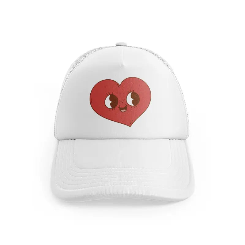 Heart Smiling Redwhitefront view