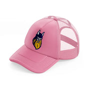 minnesota vikings modern emblem-pink-trucker-hat