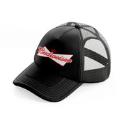 budweiser black trucker hat