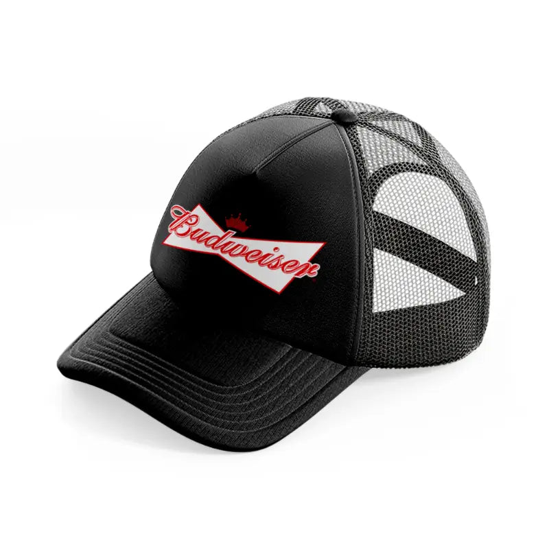 budweiser-black-trucker-hat