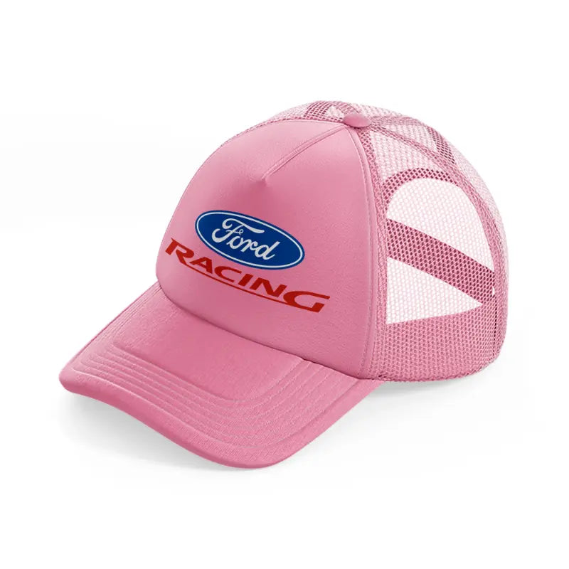 ford racing pink trucker hat