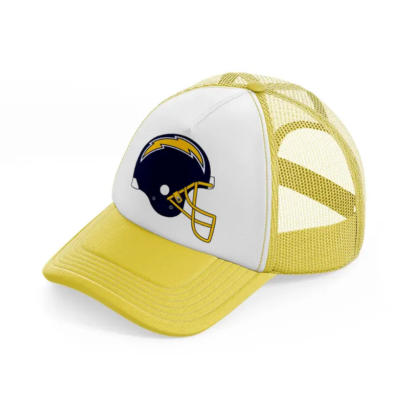 los angeles chargers helmet-yellow-trucker-hat