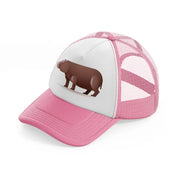 007-hippopotamus-pink-and-white-trucker-hat