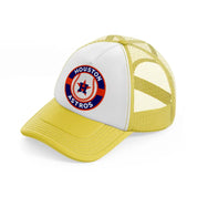 houston astros vintage-yellow-trucker-hat