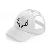 deer horn-white-trucker-hat