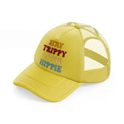 groovy quotes 03 gold trucker hat