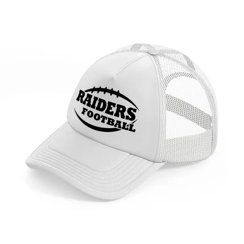 raiders football-white-trucker-hat