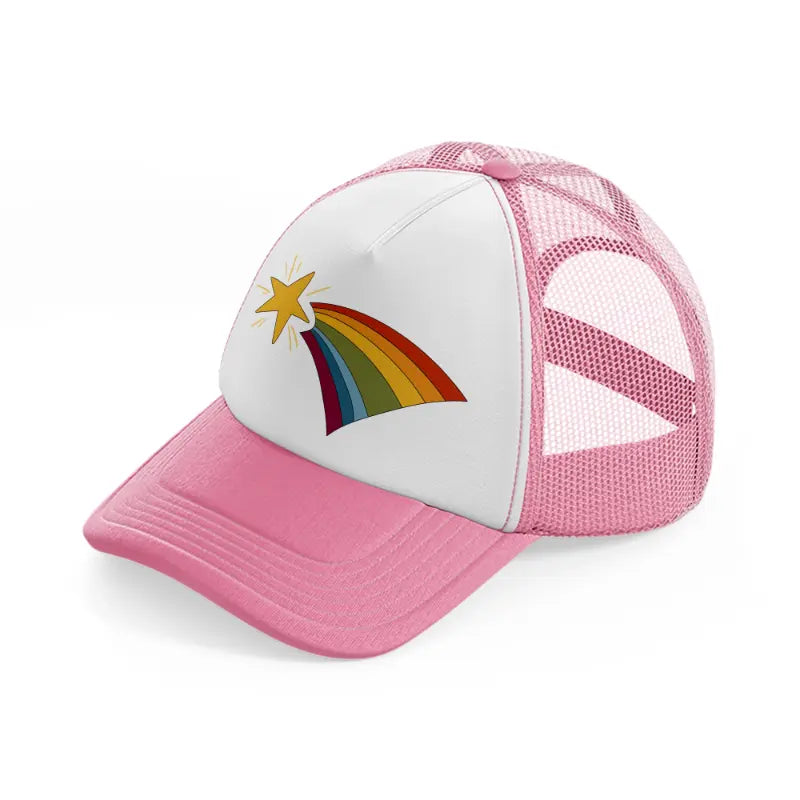 groovy elements-20-pink-and-white-trucker-hat