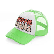 hippie mama (1) lime green trucker hat