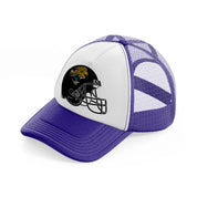 jacksonville jaguars helmet-purple-trucker-hat