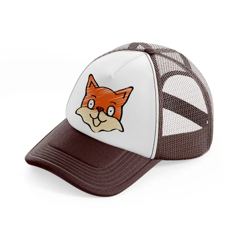 014 fox brown trucker hat