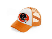 chicago bears helmet-orange-trucker-hat