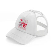 kiss the single life goodbye-white-trucker-hat