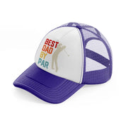 best dad by par colorful purple trucker hat