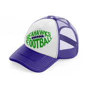 seahawks football-purple-trucker-hat