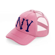 ny yankees-pink-trucker-hat