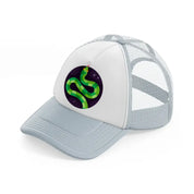 chinese zodiac (9) grey trucker hat