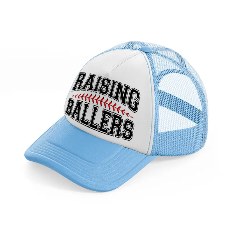 raising ballers sky blue trucker hat