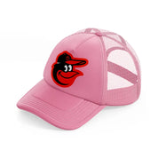 baltimore orioles-pink-trucker-hat