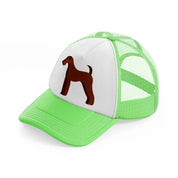 001-airedale terrier-lime-green-trucker-hat
