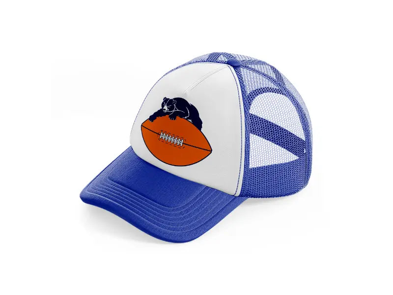 chicago bears ball-blue-and-white-trucker-hat