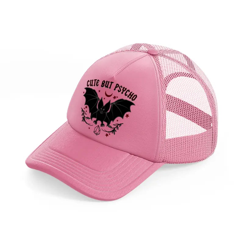 cute but psycho pink trucker hat