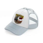 vacation back to surf girl grey trucker hat