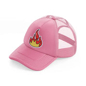 fire sticker-pink-trucker-hat