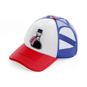 poison bottle multicolor trucker hat