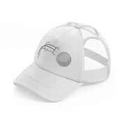 golf ball-white-trucker-hat