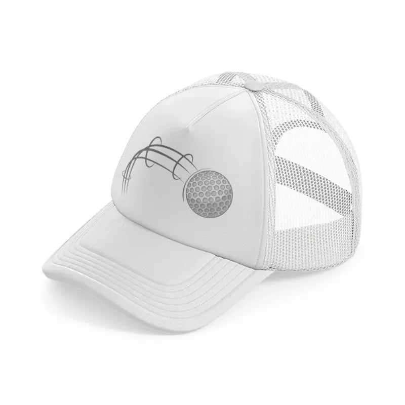 golf ball white trucker hat