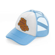 quote 02 sky blue trucker hat