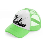 the rodfather lime green trucker hat