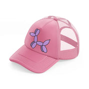 balloon dog pink trucker hat