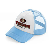 49ers football-sky-blue-trucker-hat