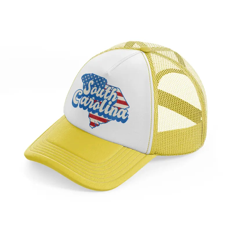 south carolina flag yellow trucker hat