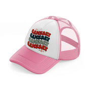 gameday gameday-pink-and-white-trucker-hat