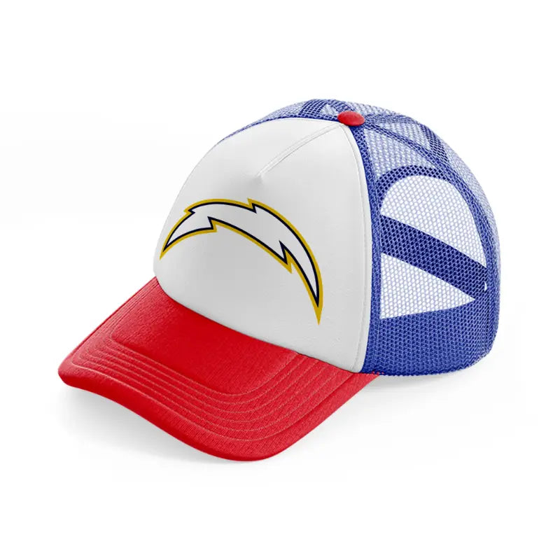 los angeles chargers shape-multicolor-trucker-hat