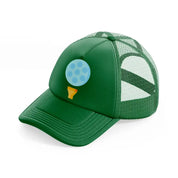 golf ball paste green trucker hat