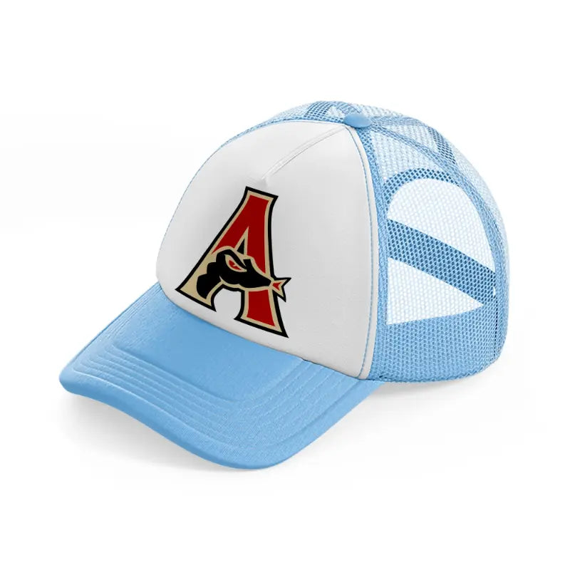 arizona diamondbacks letter-sky-blue-trucker-hat