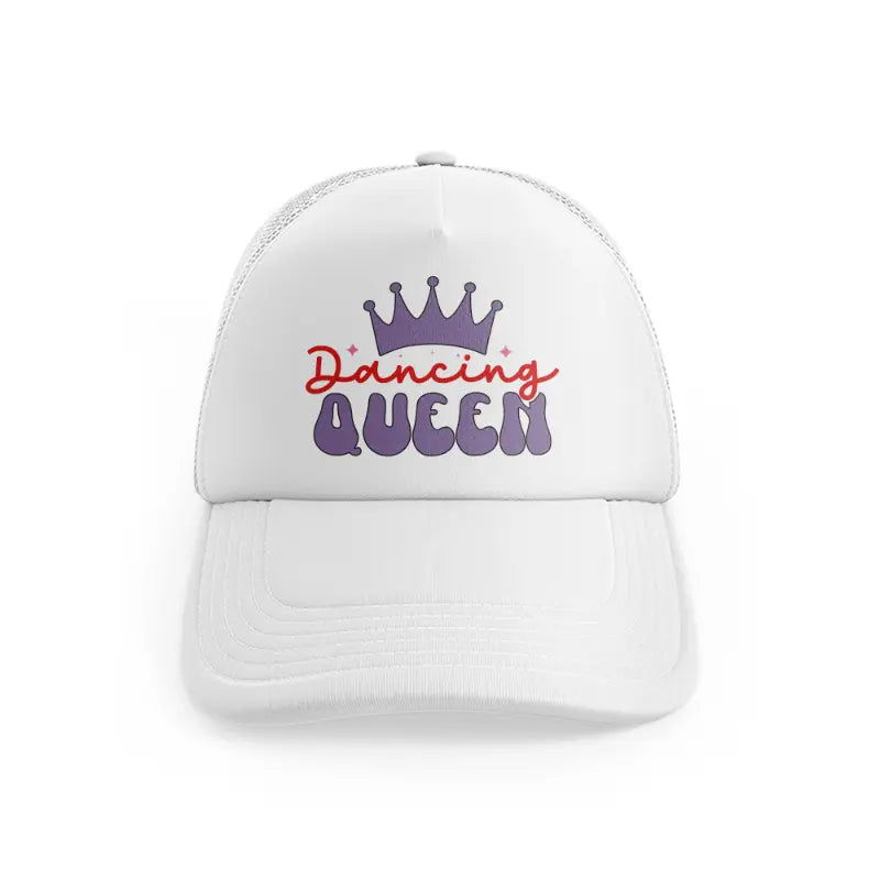 dancing queen-white-trucker-hat