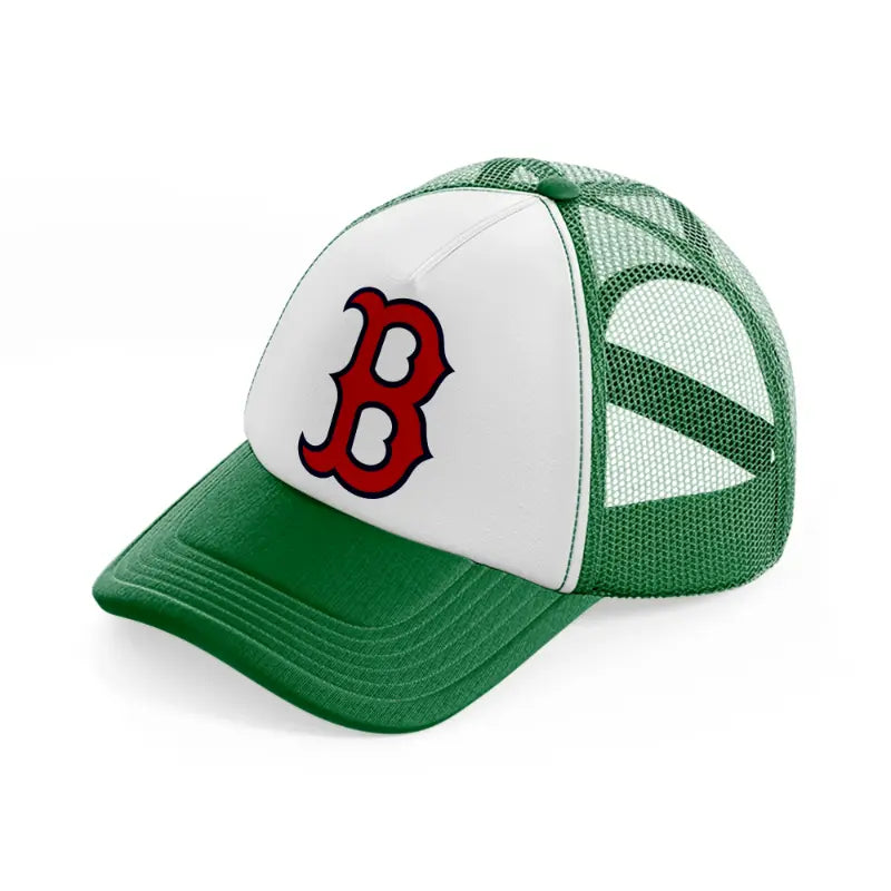 b from boston-green-and-white-trucker-hat