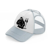 pirate crew vector grey trucker hat