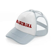 baseball grey trucker hat