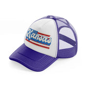 kansas flag-purple-trucker-hat