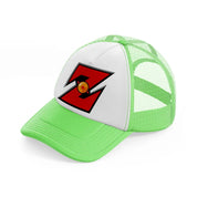 dragonball emblem-lime-green-trucker-hat