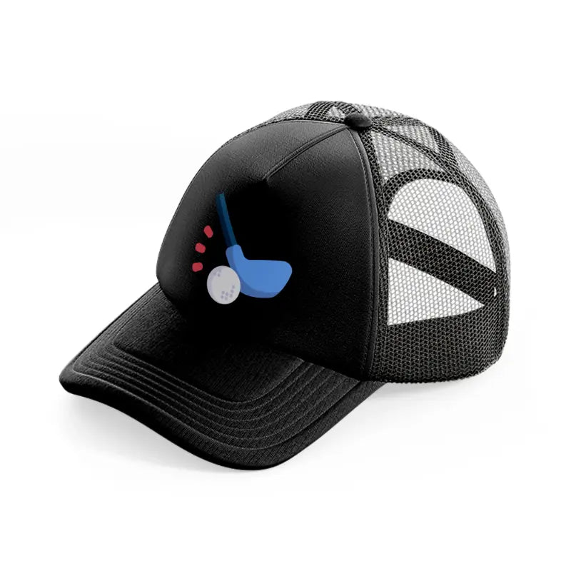 golf stick-black-trucker-hat